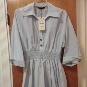 Zara - Powder blue mini dress